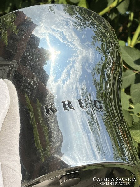 CHAMPAGNE CLUB - KRUG Champagne – François Bauchet által tervezett ón pezsgőhűtő veder – Első kiadás