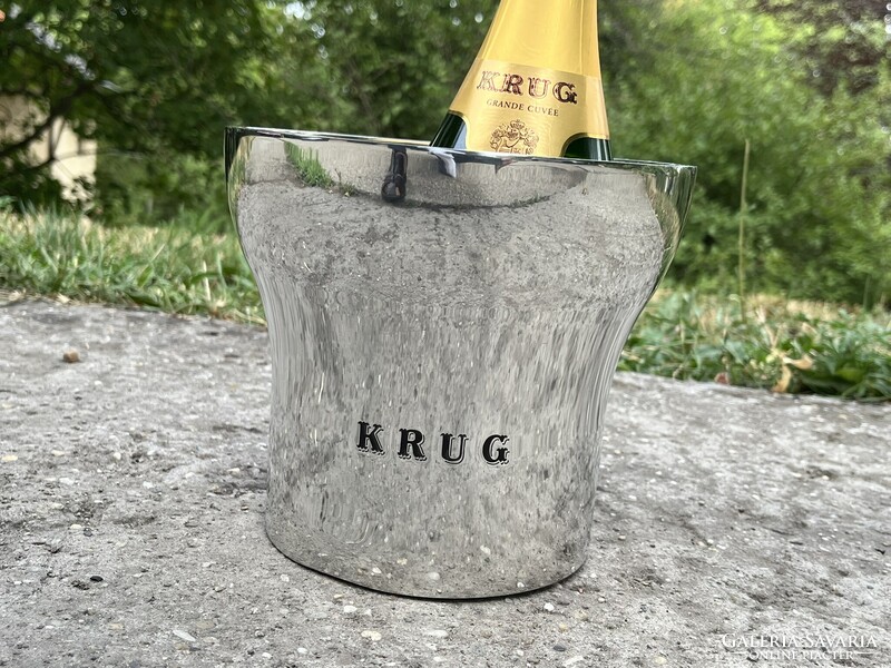 CHAMPAGNE CLUB - KRUG Champagne – François Bauchet által tervezett ón pezsgőhűtő veder – Első kiadás