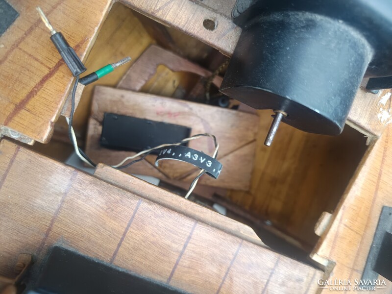 Hatalmas Gőzhajó makett, müködő gőzgéppel, mechanikával. 137 cm.