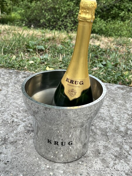 CHAMPAGNE CLUB - KRUG Champagne – François Bauchet által tervezett ón pezsgőhűtő veder – Első kiadás