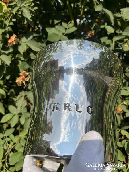 CHAMPAGNE CLUB - KRUG Champagne – François Bauchet által tervezett ón pezsgőhűtő veder – Első kiadás