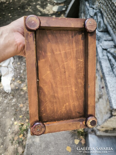 Biedermeier kandalló óra asztali óra  doboz hàz tok szekrény fàból