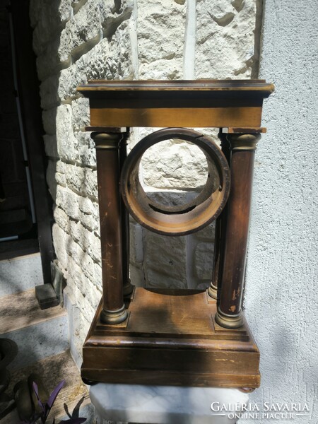 Biedermeier kandalló óra asztali óra  doboz hàz tok szekrény fàból
