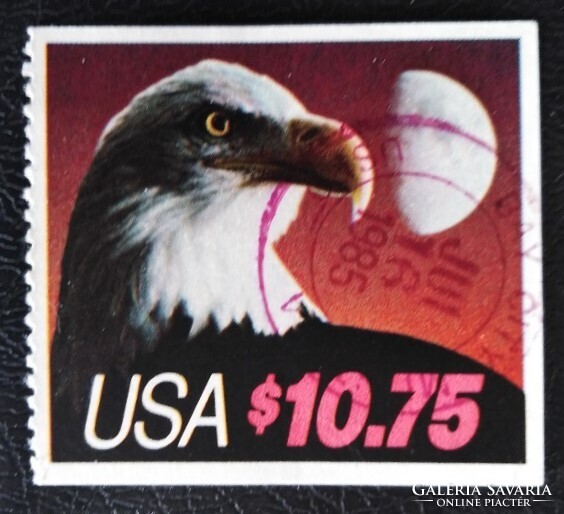 USA1750dp / Amerikai Egyesült Államok 1985 Kopasz sas  bélyeg pecsételt 1 oldalon fogazott