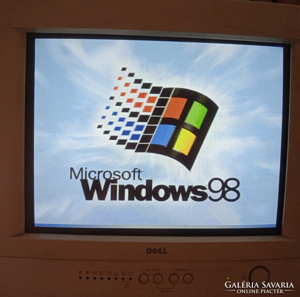 14” Dell E550 Monitor CRT For Retro  játékokhoz , használt , jó állapotú   .