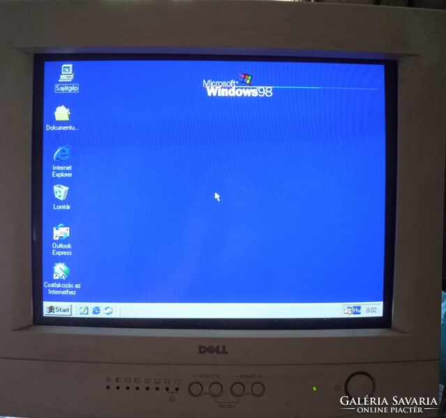14” Dell E550 Monitor CRT For Retro  játékokhoz , használt , jó állapotú   .