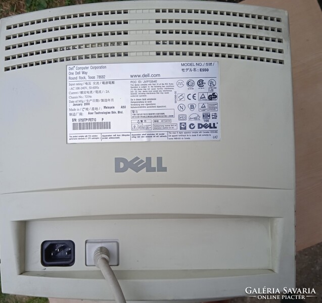 14” Dell E550 Monitor CRT For Retro  játékokhoz , használt , jó állapotú   .