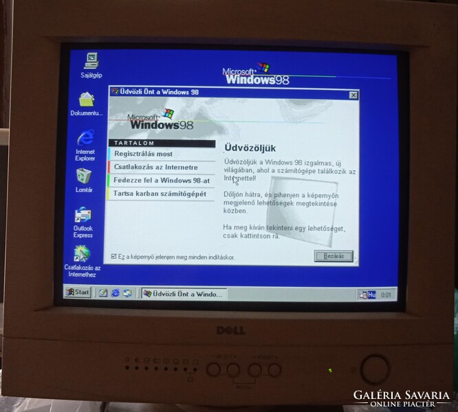 14” Dell E550 Monitor CRT For Retro  játékokhoz , használt , jó állapotú   .