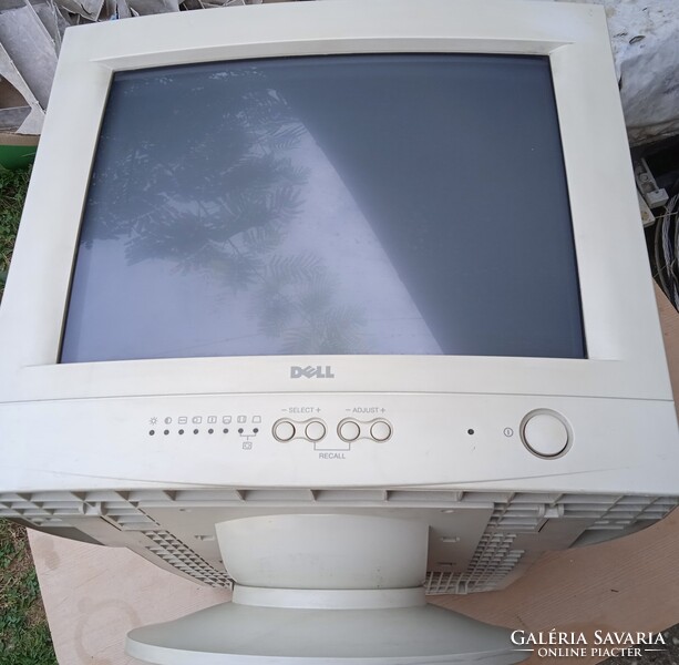14” Dell E550 Monitor CRT For Retro  játékokhoz , használt , jó állapotú   .