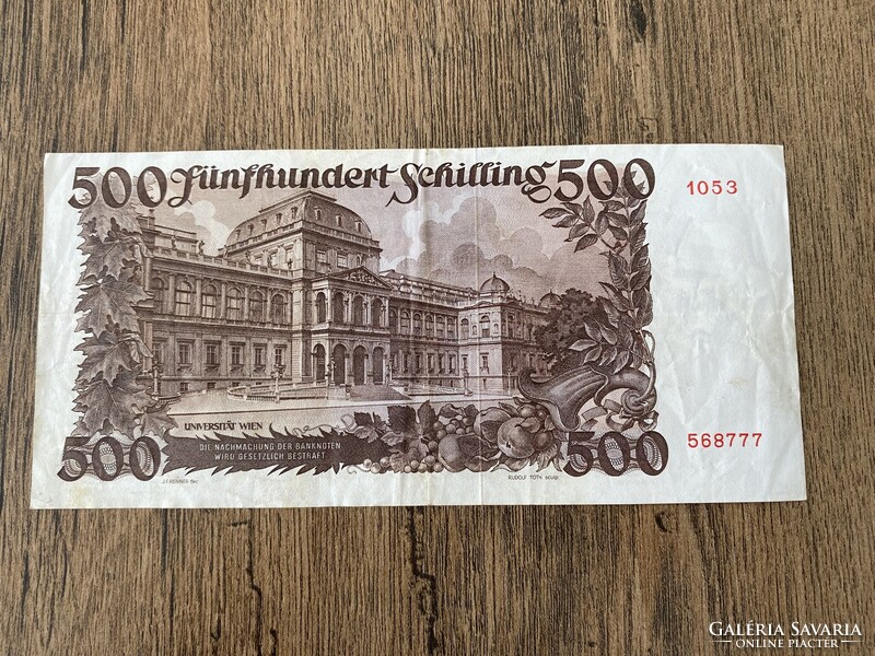 Ausztria 500 Schilling 1953 VF++