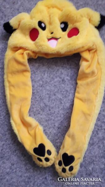 Yellow Soft Figurative Movable Eared Lined Hat, New