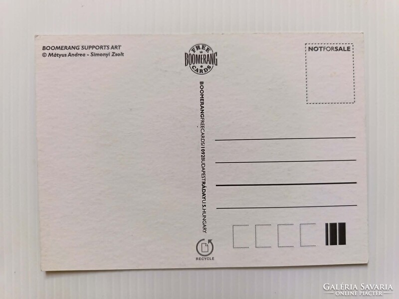 Mátyus Andrea – Simonyi Zsolt: Boomerang Free Card – Alagút fotó / MINT