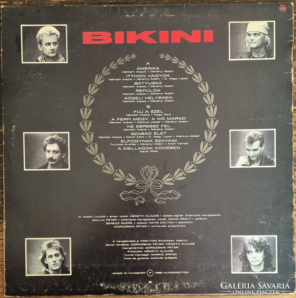 Bikini Közeli helyeken 1989 LP bakelit lemez