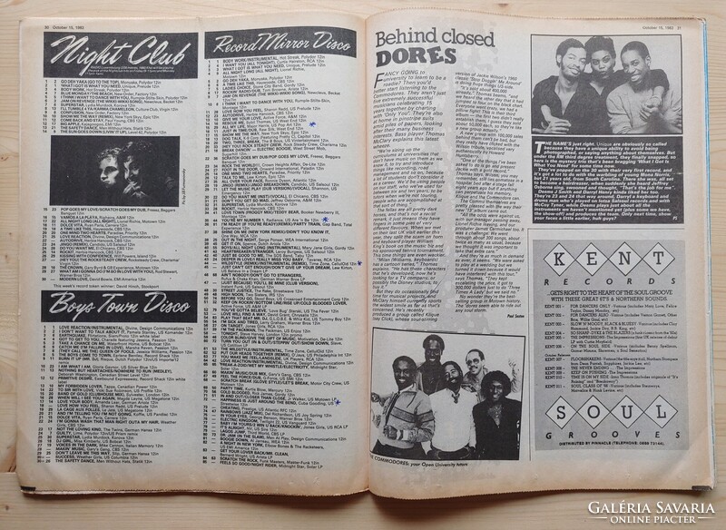 Donna Summer Cover | Record Mirror Magazine October 15, 1983 | Toyah, Alarm, A Craze, Howard Jones