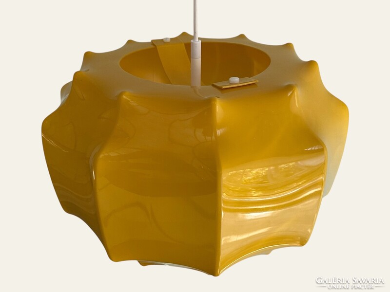 Vintage ILKA PLAST space age design függőllámpa, 1970-es évek