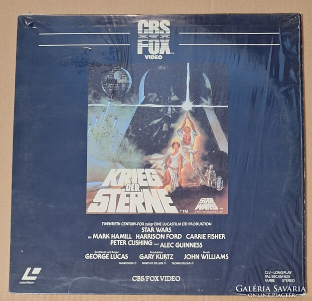 A csillagok háborúja - Az új remény (Krieg der sterne) - Laserdisc Videólemez UK kiadás 1982