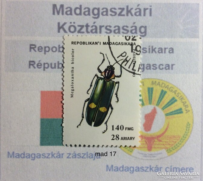 Madagaszkár bėlyeg -hiánypótl. ( mad 17)