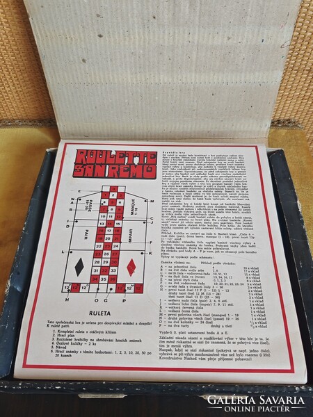 Ritka Retro Roulette San Remo társasjáték A327
