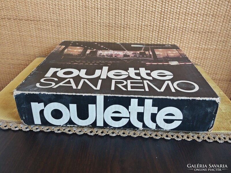 Ritka Retro Roulette San Remo társasjáték A327