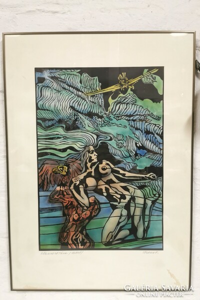 Töreky Ferenc grafikus művész alkotása.