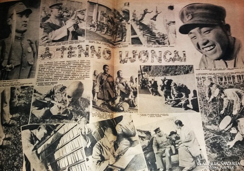 Antik 1943. augusztus 18 MAGYAR FUTÁR ( Rajniss ) II. VH képes hetilap A / 3 méret a képek szerint
