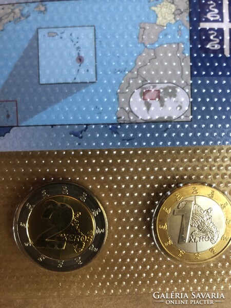 Martinique Euro Forgalmi sor 2007  Próba tervezet , 8 darab érme