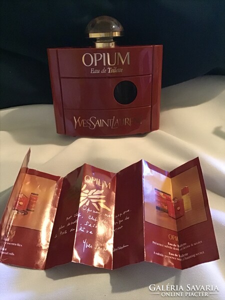 Ritka Vintage Yves Saint Laurent Opium EDT 120 ml (lakk dobozos kiadás, 1986. május 10.)