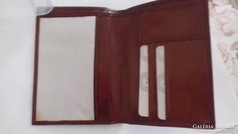Andre Philipe Brown Leather 8-Piece Document or Card Holder 15x11 cm. New.