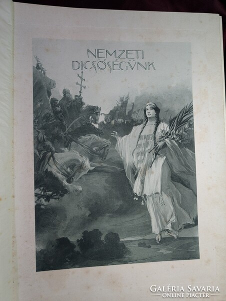Nemzeti Dicsőségünk díszalbum,Szalon kiadás (Eredeti védődobozában, hiánytalan hártyapapírokkal!)