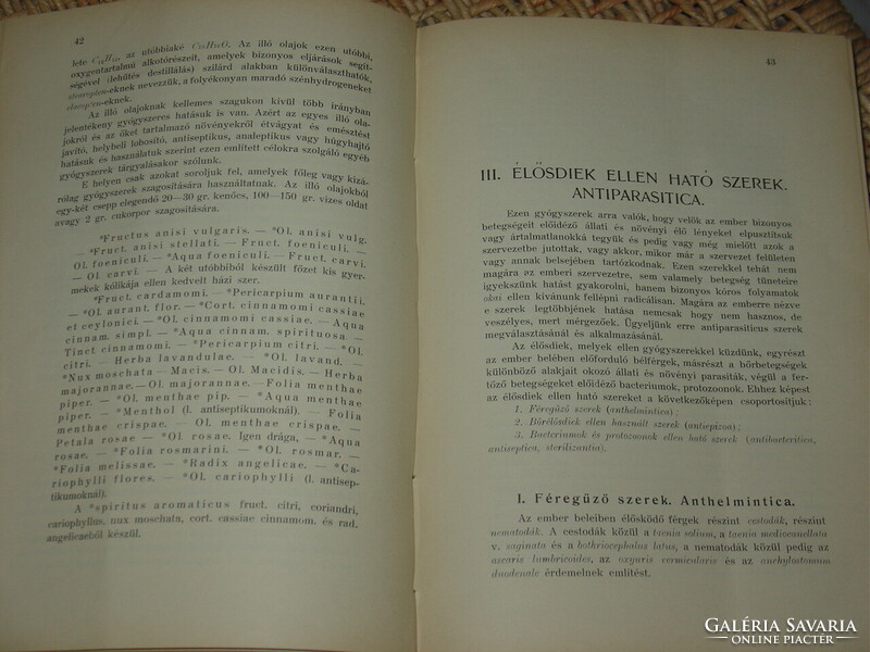 VÁMOSSY-FENYVESSY-MANSFELD : GYÓGYSZERTAN 1914 ( GYÓGYSZERÉSZET , PATIKA )
