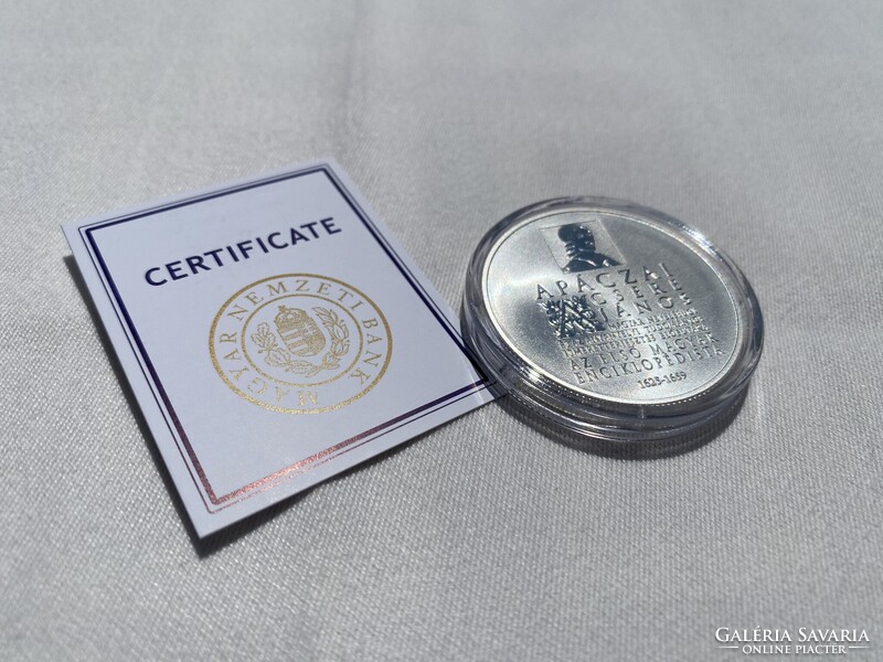2025 Apáczai Csere János 20000 + 3000 Forint ezüst-színesfém emlékérme pár, certivel, prospektussal