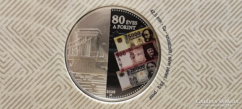 A forint bevezetésének 80. évfordulójára kiadott forgalmi sor 2026