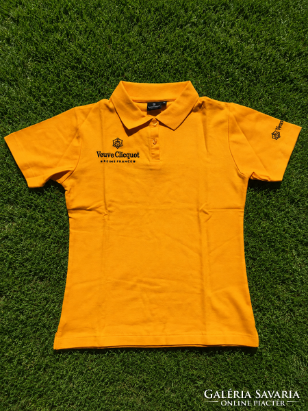 CHAMPAGNE CLUB - Veuve Clicquot Polo Classic T-Shirt – Clicquot sárga, hímzett, M méret, új