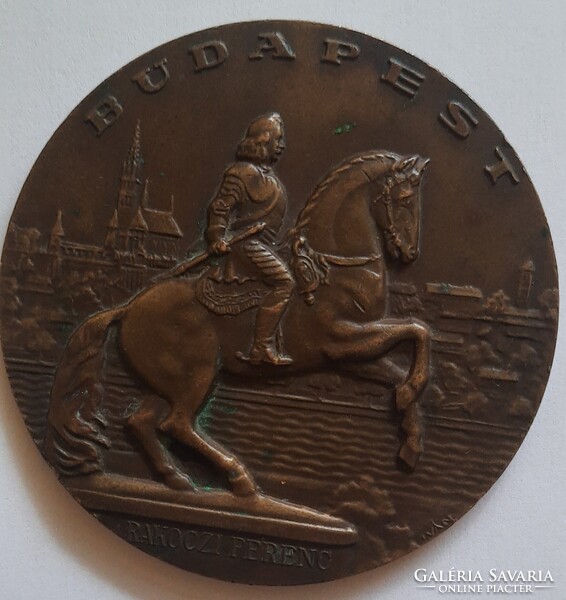 Rákóczi Ferenc bronz plakett  (A VASAS SC-től 1970)