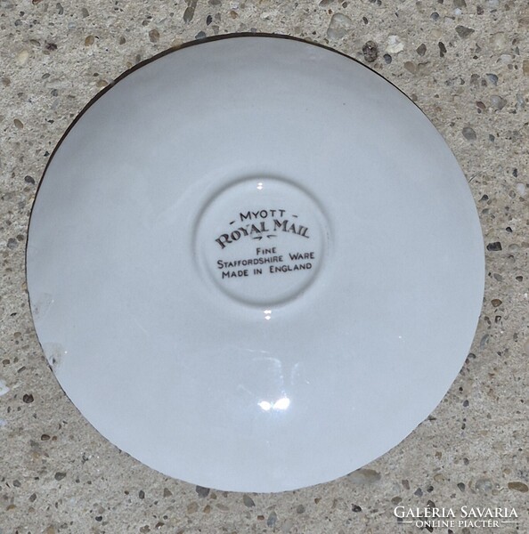 Vintage Myott Royal Mail Staffordshire porcelán tányér – 11,5 cm