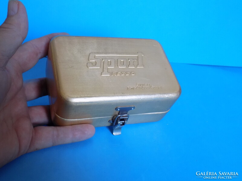 Ritka Retro "Sport Presso" kemping kávéfőző szett dobozában (1960-as évek)