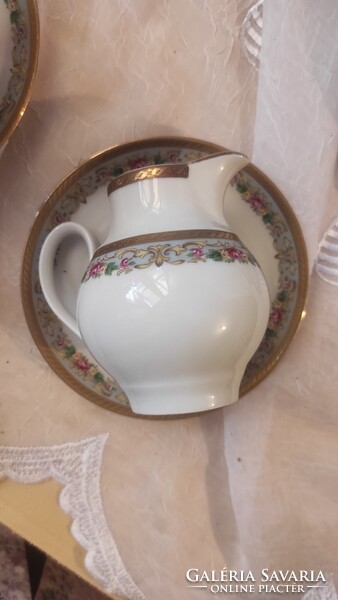 Winterling Schwarzenbach Bavaria aranyozott porcelán kávés-/teáskészlet – 5 személyes, 13 db
