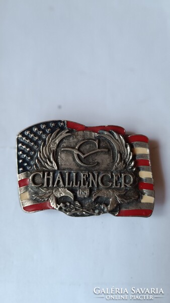 Challenger American Flag Eagle Vintage Belt Buckle / Belt Buckle for Sale