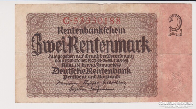 Német Birodalom 2 márka 1937  VF   /B2/