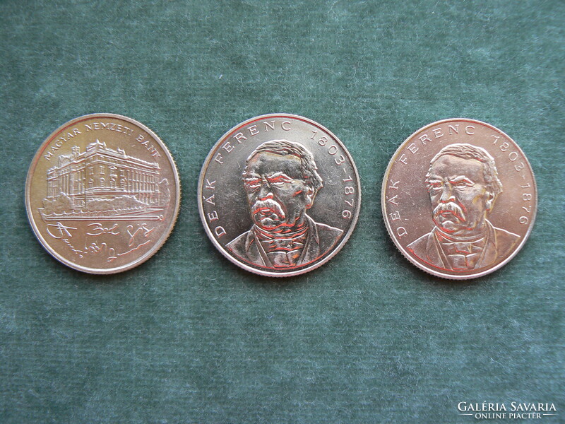 3 DB EZÜST 200 FORINT ÉRME 1993, -94. BU, MAGYAR NEMZETI BANK, (36 g, 0,500) EGYBEN!