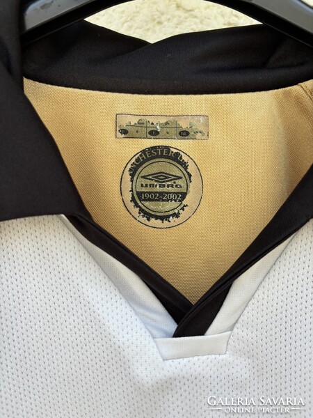 Manchester United Vintage Umbro 2002 Kifordíthatós Jubileumi Futball Mez S