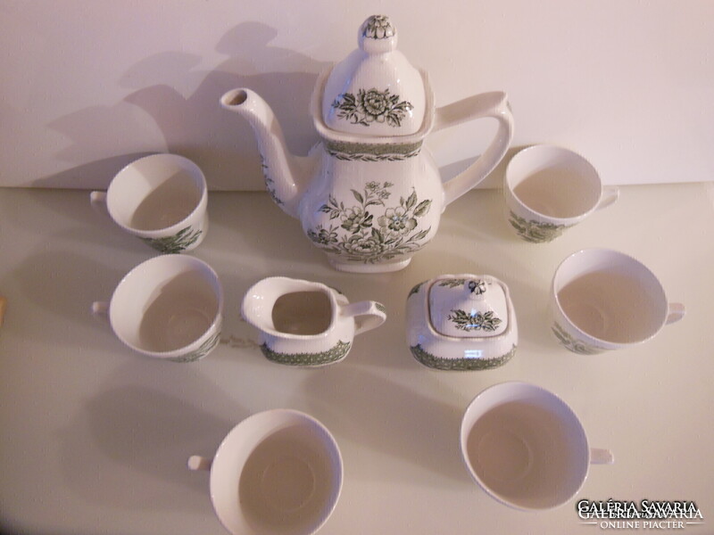 GRINDLEY - 9 db - 1970 - es - KÁVÉSKÉSZLET - PORCELÁN - 1,25 liter - ANGOL - EBAY ÁR 1 KANNA 50 euro