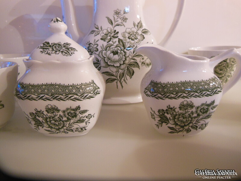 GRINDLEY - 9 db - 1970 - es - KÁVÉSKÉSZLET - PORCELÁN - 1,25 liter - ANGOL - EBAY ÁR 1 KANNA 50 euro