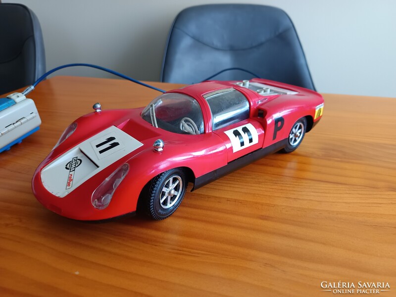 GAMA Porsche Carrera 10 távirányítós autó (1970s, W. Germany) – Működik!
