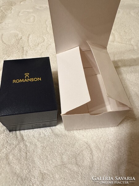 Romanson Tulip retro/vintage karcmentes női karóra (Zafír üveg, 23K aranyozás) + Gyári doboz