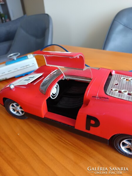 GAMA Porsche Carrera 10 távirányítós autó (1970s, W. Germany) – Működik!