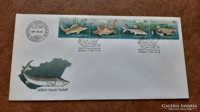 Fdc 1997 Védett hazai halak Kat: 700 Ft
