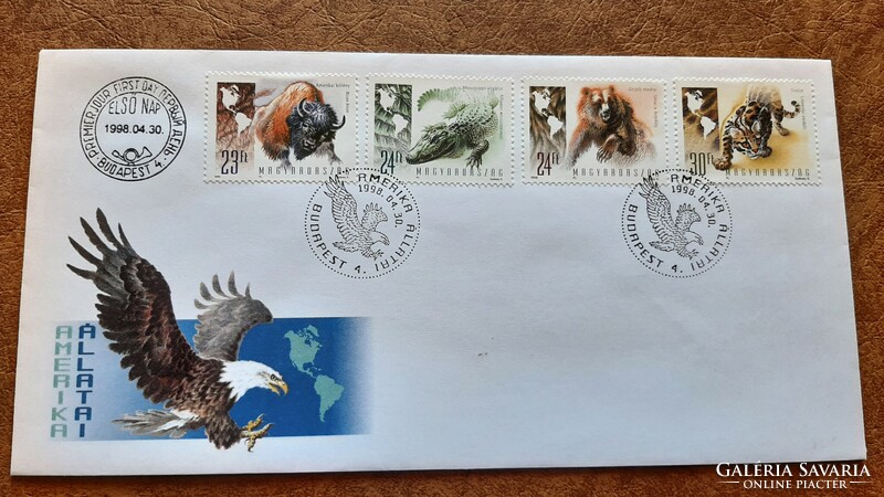 Fdc 1998 Földrészek állatai 2. - Amerika Kat: 600 Ft
