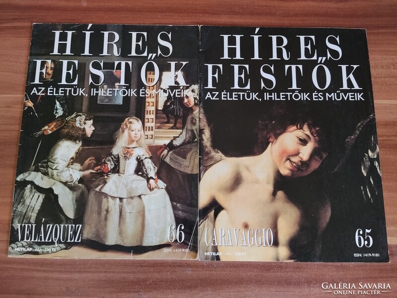 Híres Festők, 6 db újság egyben,El Greco,Munkácsy Mihály,Rubens,Caravaggio,Vermeer,Velázquez