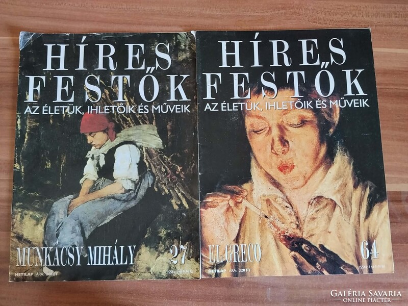 Híres Festők, 6 db újság egyben,El Greco,Munkácsy Mihály,Rubens,Caravaggio,Vermeer,Velázquez